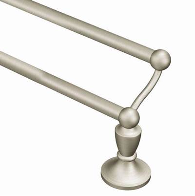 Brushed Nickel 24'' Double Towel Bar