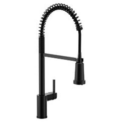 Moen Matte Black One-Handle Filtering Pulldown Kitchen Faucet