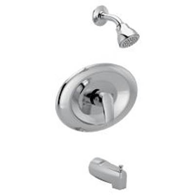 Chrome Posi-Temp(R) tub/shower