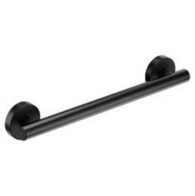 Moen Matte Black 16'' Designer Grab Bar