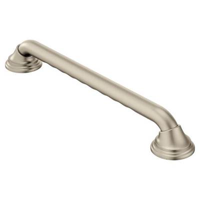 Brushed Nickel 12'' Designer Grab Bar