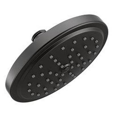 Moen Matte black one-function 6-3/4'' diameter spray head rainshower