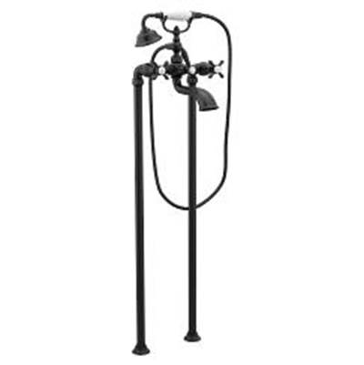 Moen Weymouth Wallmount Tub Filler, Matte Black