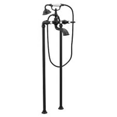 Moen Weymouth 2H Wallmount Tub Filler, Matte Black