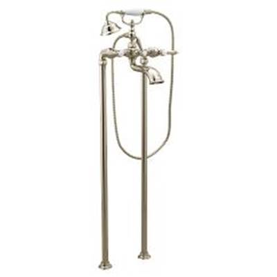Moen Weymouth 2H Wallmount Tub Filler, Polished Nickel