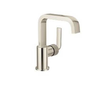 Moen Polished Nickel/Brushed Nicke One-Handle Bathroom Faucet - Polished Nickel With Brushed Nicke