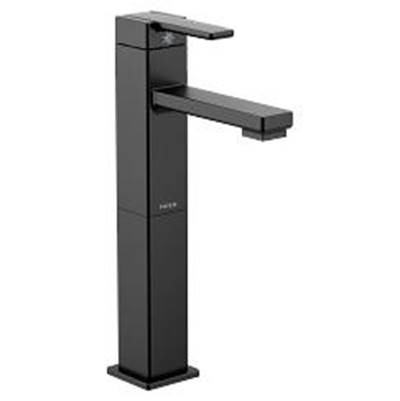Moen Matte black one-handle vessel bathroom faucet