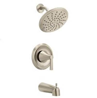 Brushed nickel Posi-Temp(R) tub/shower