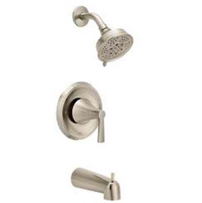 Brushed nickel Posi-Temp(R) tub/shower