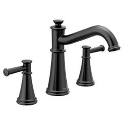 Moen Matte black two-handle roman tub faucet