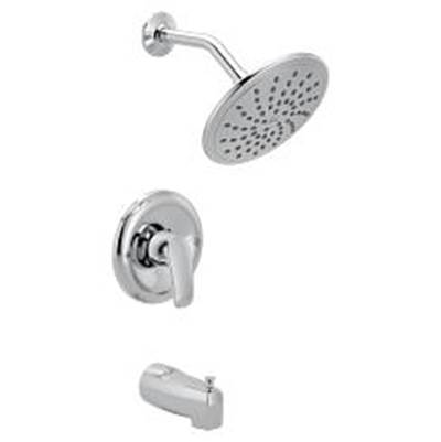 Chrome Posi-Temp(R) posi-temp(r) with diverter tub/shower
