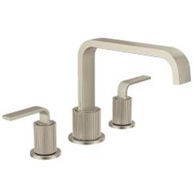 Brushed Nickel Two-Handle Roman Tub Faucet
