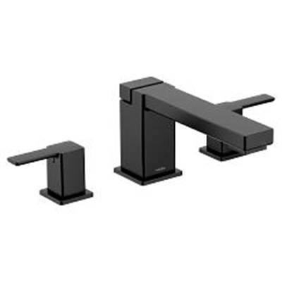 Moen Matte black two-handle roman tub faucet