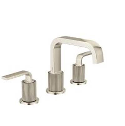 Brushed Nickel/Polished Nicke Two-Handle Bathroom Faucet
