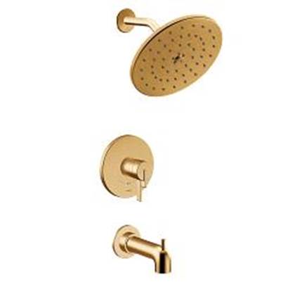 Cia Brushed Gold M-Core 4-Series Tub/Shower