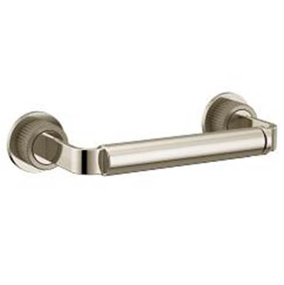 Brushed Nickel/Polished Nicke Pivoting Paper Holder