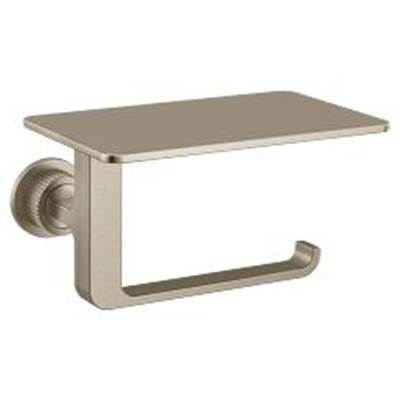 Cambium Single Paper Holder W/shelf, Bn