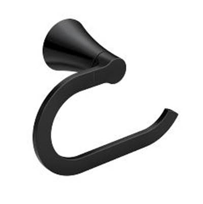 Moen Matte Black Towel Ring