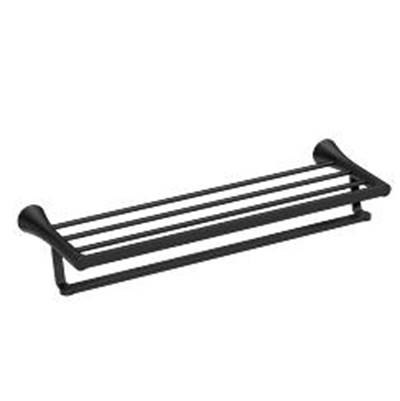 Moen Matte Black Towel Shelf