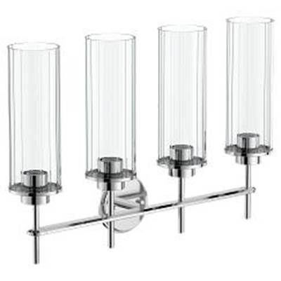 Chrome Four Globe Bath Light