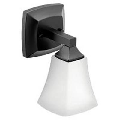 Moen Matte Black One Globe Bath Light