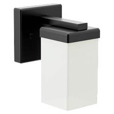 Moen Matte Black One Globe Bath Light
