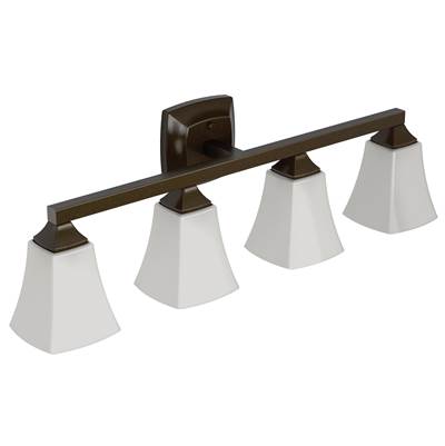 Moen Oil Rubbed Bronze Four Globe Bath Light