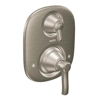 Moen Rothbury Moentrol Shower Valve with 3-Function Integrated Diverter Valve Trim, Valve Required, Brushed Nickel