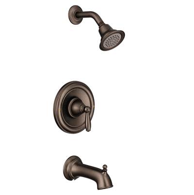 Brantford Single-Handle 1-Spray Posi-Temp Tub and Shower Faucet Trim Kit in Oil Rubbed Bronze (Valve Sold Separately)