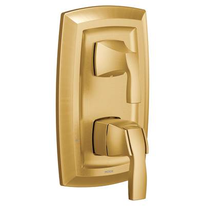 Moen Voss M-CORE 3-Series 2-Handle Shower Trim with Integrated Transfer Valve in Brushed Gold (Valve Sold Separately)