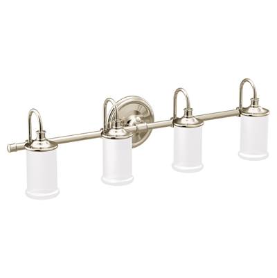 Moen Polished Nickel Four Globe Bath Light