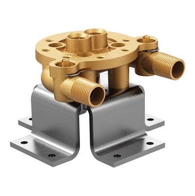 Freestanding Floor Mount Tub Filler Single Riser Floor Joist Concrete Mounting Kit - N/A or unfinished