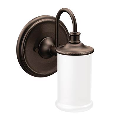 Moen Oil Rubbed Bronze One Globe Bath Light