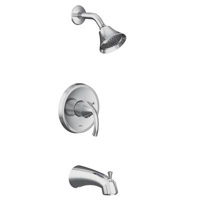 Glyde M-CORE 2-Series Eco Performance 1-Handle Tub and Shower Trim Kit in Chrome (Valve Sold Separately)