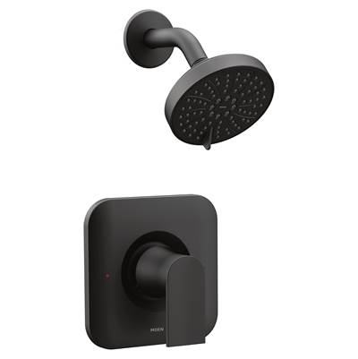 Moen Genta LX Posi-Temp Pressure Balancing Eco-Performance Modern Shower Only Trim, Valve Required, Matte Black