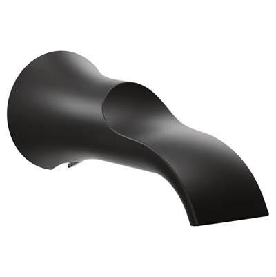 Doux 1/2-Inch Slip Fit Connection Non-Diverting Tub Spout, Matte Black