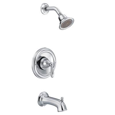 Brantford Single-Handle 1-Spray Posi-Temp Tub and Shower Faucet Trim Kit in Chrome (Valve Sold Separately)