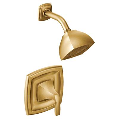 Moen Voss 1-Handle Posi-Temp Shower Trim Kit in Brushed Gold (Valve Sold Separately)