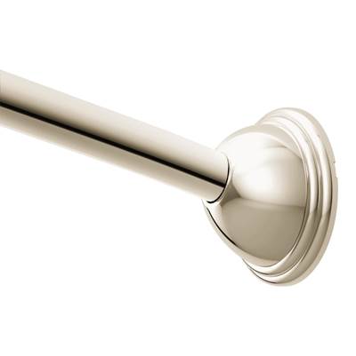 Moen Polished Nickel Adjustable Curved Shower Rod