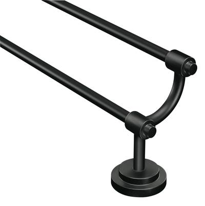 Moen Matte Black Double Towel Bar
