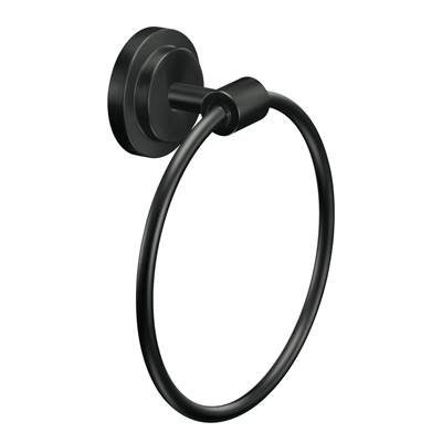 Moen Matte Black Towel Ring