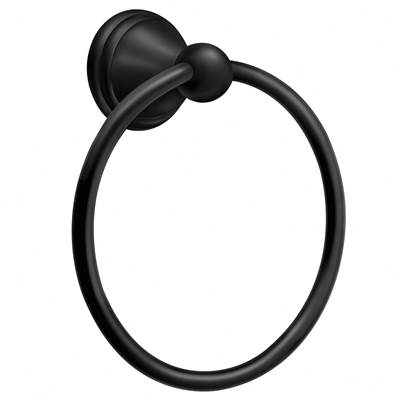 Moen Matte Black Towel Ring