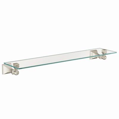 Brushed Nickel Vanity Shelf
