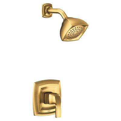 Moen Voss M-CORE 2-Series Eco Performance 1-Handle Shower Trim Kit in Brushed Gold (Valve Sold Separately)