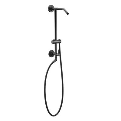 Moen Shower Rail System with 2-Function Diverter in Matte Black (Valve Sold Separately)
