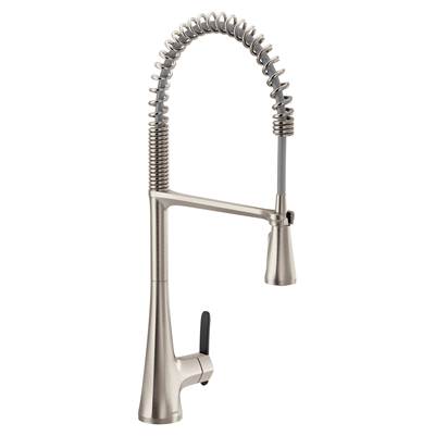Moen Sinema Single-Handle Pull-Down Sprayer Kitchen Faucet with Power Clean and Spring Spout in Spot Resist Stainless