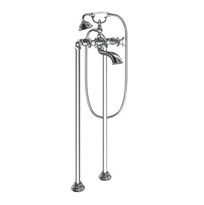 Moen Weymouth 2-Handle Wall Mount Roman Tub Filler Trim Kit in Chrome (Valve Sold Separately)