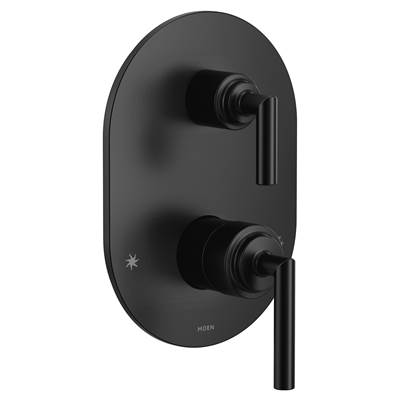 Arris M-CORE 3-Series 2-Handle Shower Trim with Integrated Transfer Valve in Matte Black (Valve Sold Separately)