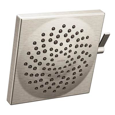 Moen Velocity Eco-Performance Two-Function 8-1/2'' Diameter Spray Rainshower Showerhead, Brushed Nickel
