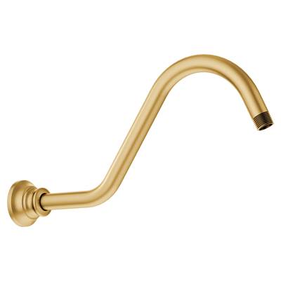 Moen Waterhill 14-Inch Replacement Extension Curved Shower Arm, Brushed Gold